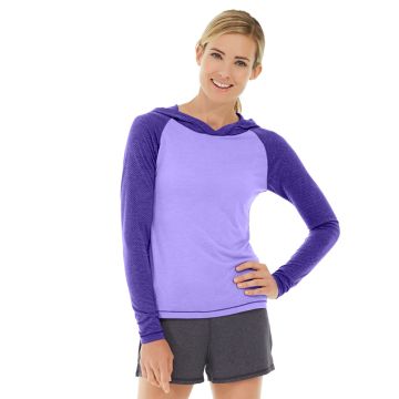 Ariel Roll Sleeve Sweatshirt-M-Purple